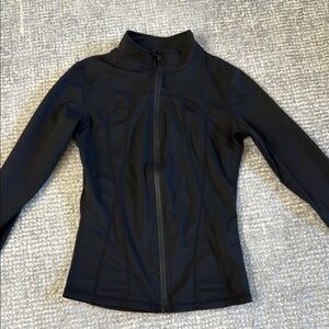 Black Zip Up Workout Jacket